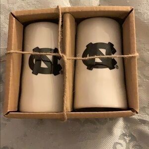 UNC Chapel Hill Artisan Salt and Pepper shakers